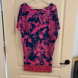 Lilly Pulitzer Pink and Blue Floral Dress